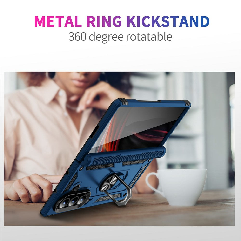 Outdoor Hülle für Samsung Galaxy Z Fold7 TPU PC Hybrid Sergeant Ring Cover Case