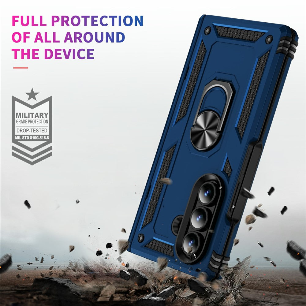 Outdoor Hülle für Samsung Galaxy Z Fold7 TPU PC Hybrid Sergeant Ring Cover Case