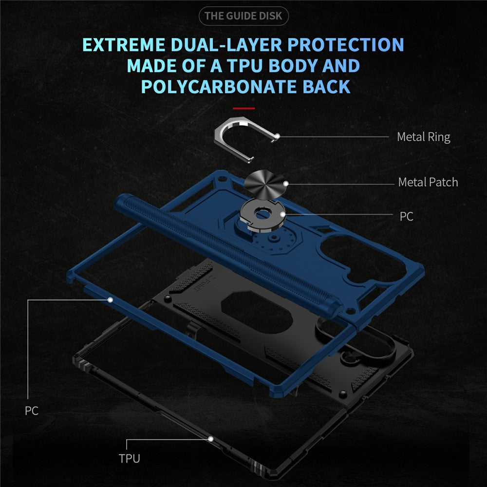 Outdoor Hülle für Samsung Galaxy Z Fold7 TPU PC Hybrid Sergeant Ring Cover Case