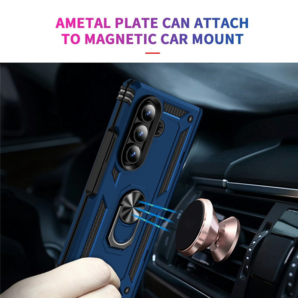 Outdoor Hülle für Samsung Galaxy Z Fold7 TPU PC Hybrid Sergeant Ring Cover Case