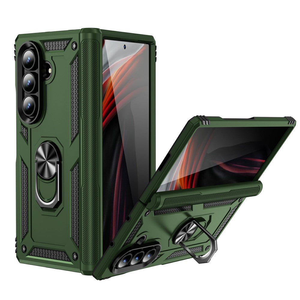 Outdoor Hülle für Samsung Galaxy Z Fold7 TPU PC Hybrid Sergeant Ring Cover Case