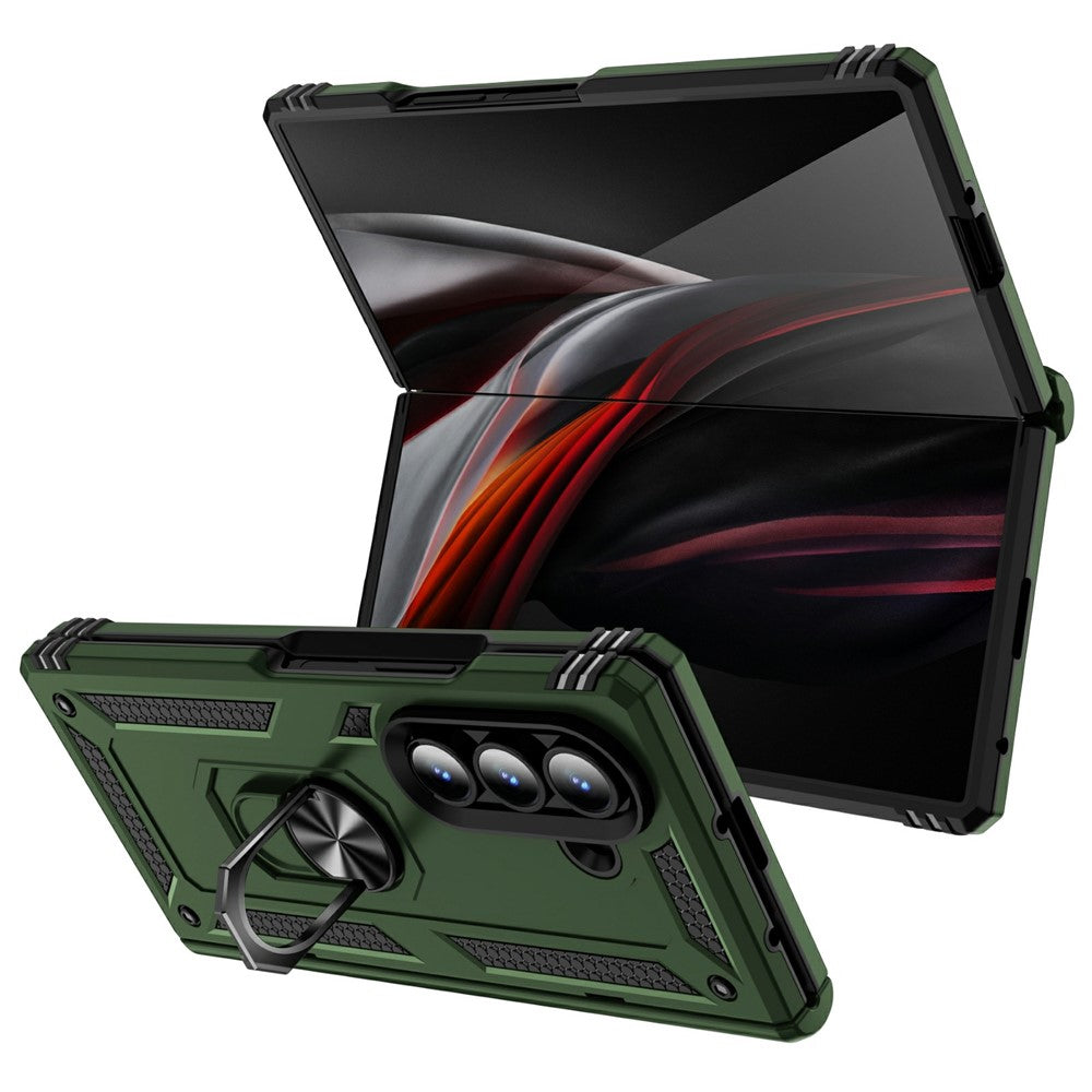 Outdoor Hülle für Samsung Galaxy Z Fold7 TPU PC Hybrid Sergeant Ring Cover Case