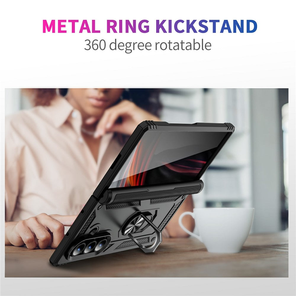 Outdoor Hülle für Samsung Galaxy Z Fold7 TPU PC Hybrid Sergeant Ring Cover Case