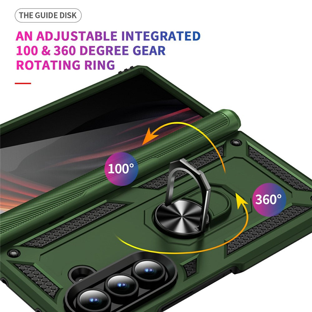 Outdoor Hülle für Samsung Galaxy Z Fold7 TPU PC Hybrid Sergeant Ring Cover Case