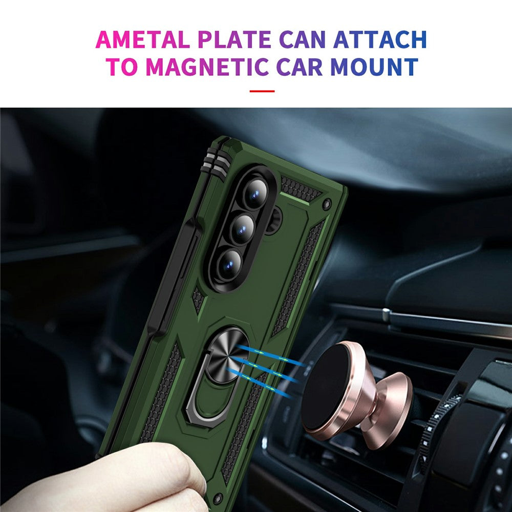 Outdoor Hülle für Samsung Galaxy Z Fold7 TPU PC Hybrid Sergeant Ring Cover Case