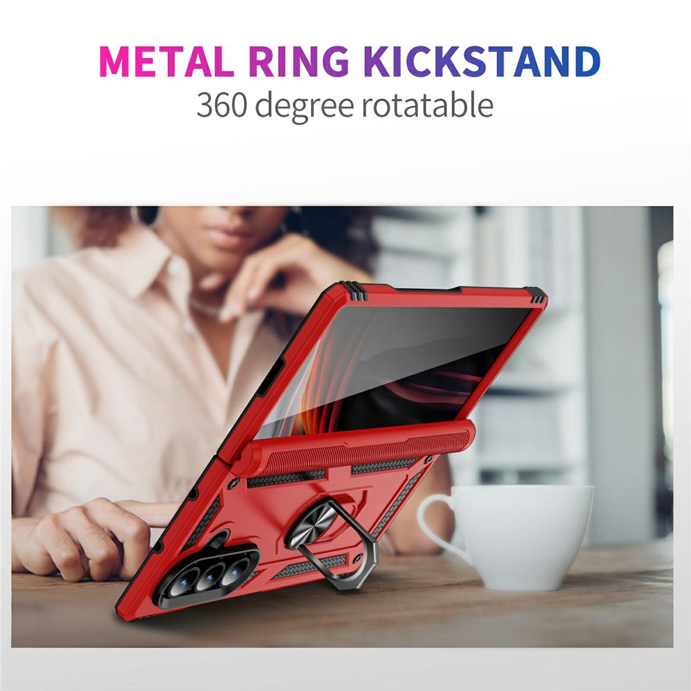 Outdoor Hülle für Samsung Galaxy Z Fold7 TPU PC Hybrid Sergeant Ring Cover Case