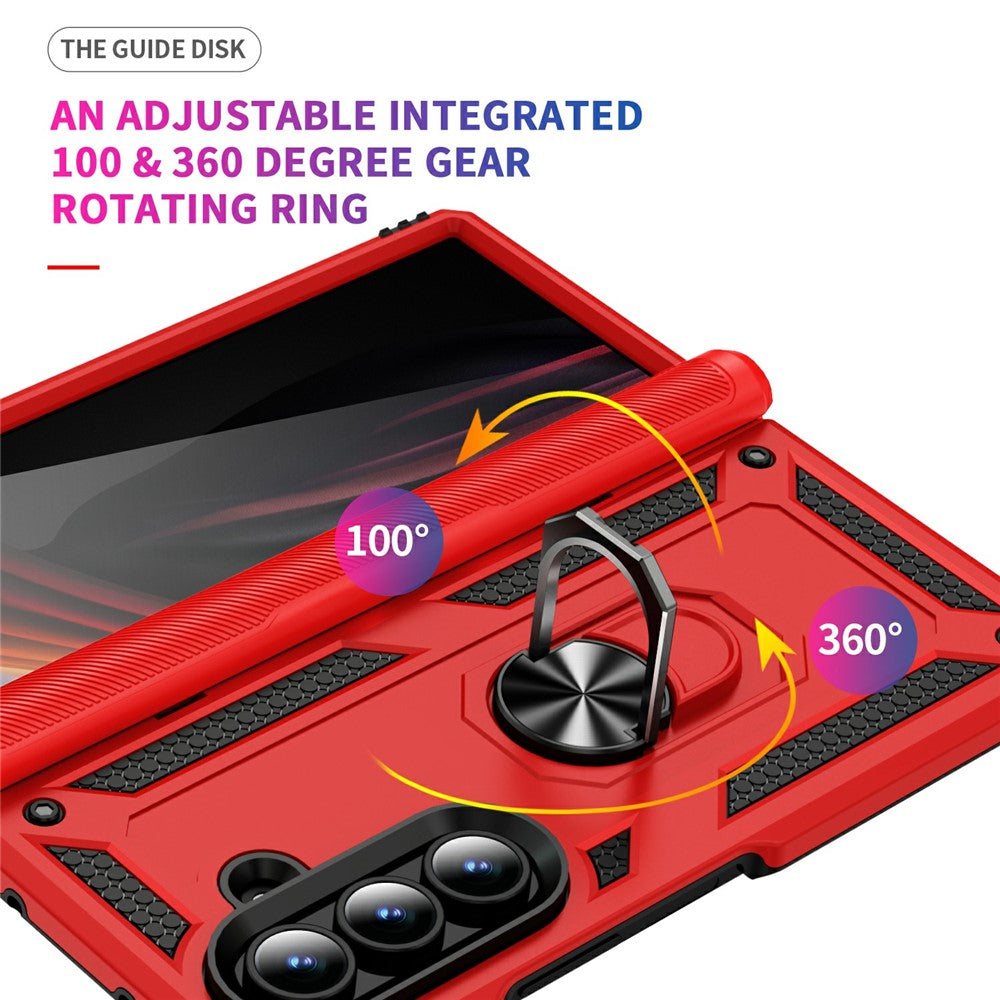 Outdoor Hülle für Samsung Galaxy Z Fold7 TPU PC Hybrid Sergeant Ring Cover Case