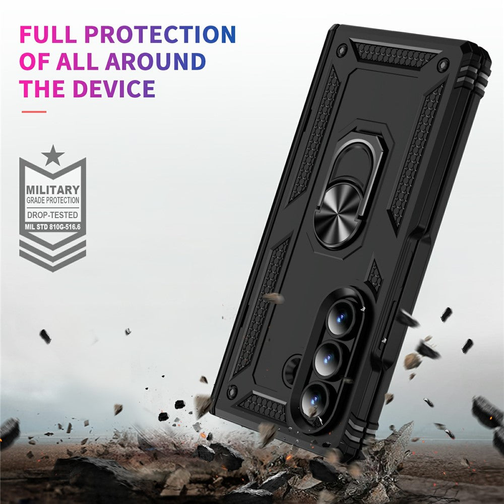 Outdoor Hülle für Samsung Galaxy Z Fold7 TPU PC Hybrid Sergeant Ring Cover Case