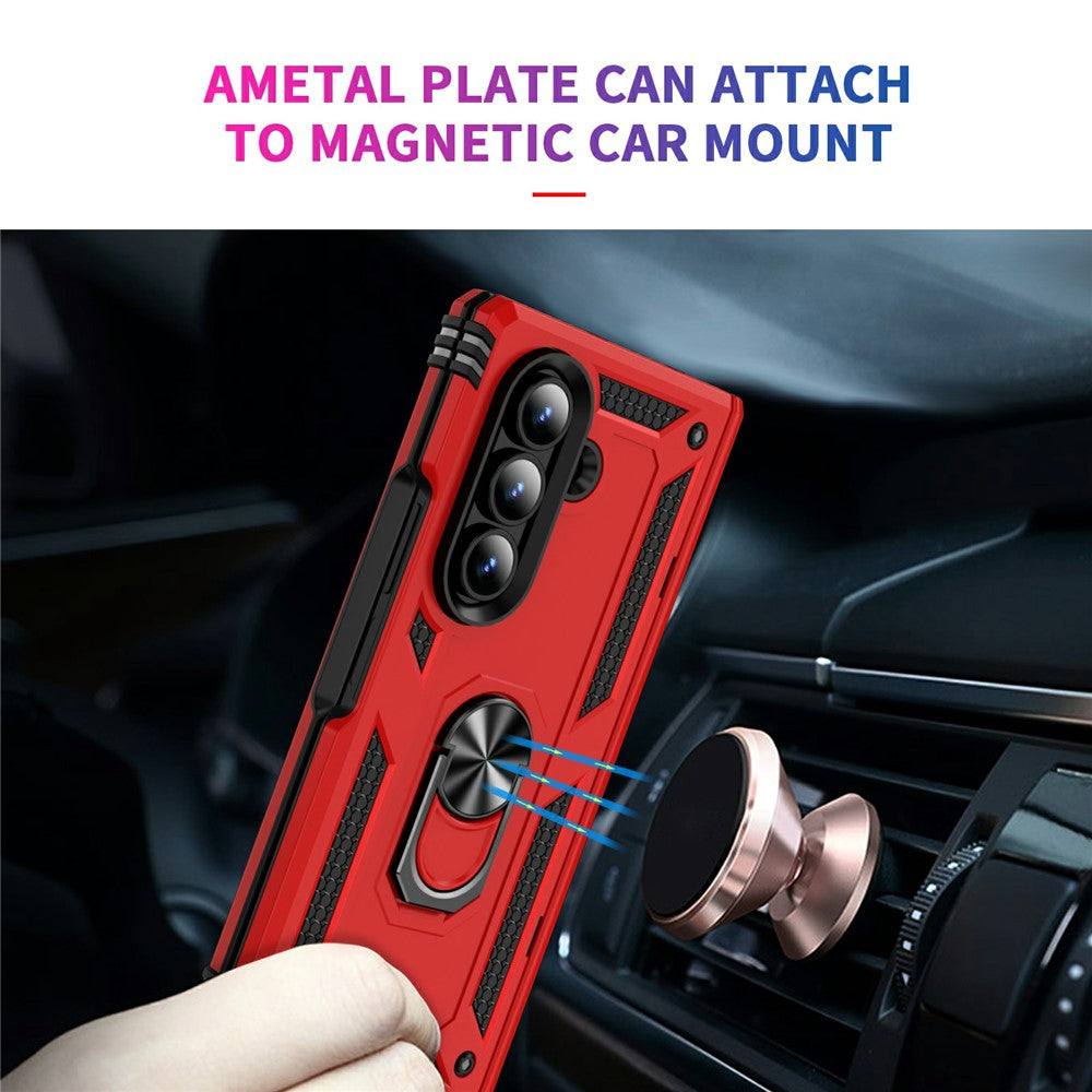 Outdoor Hülle für Samsung Galaxy Z Fold7 TPU PC Hybrid Sergeant Ring Cover Case