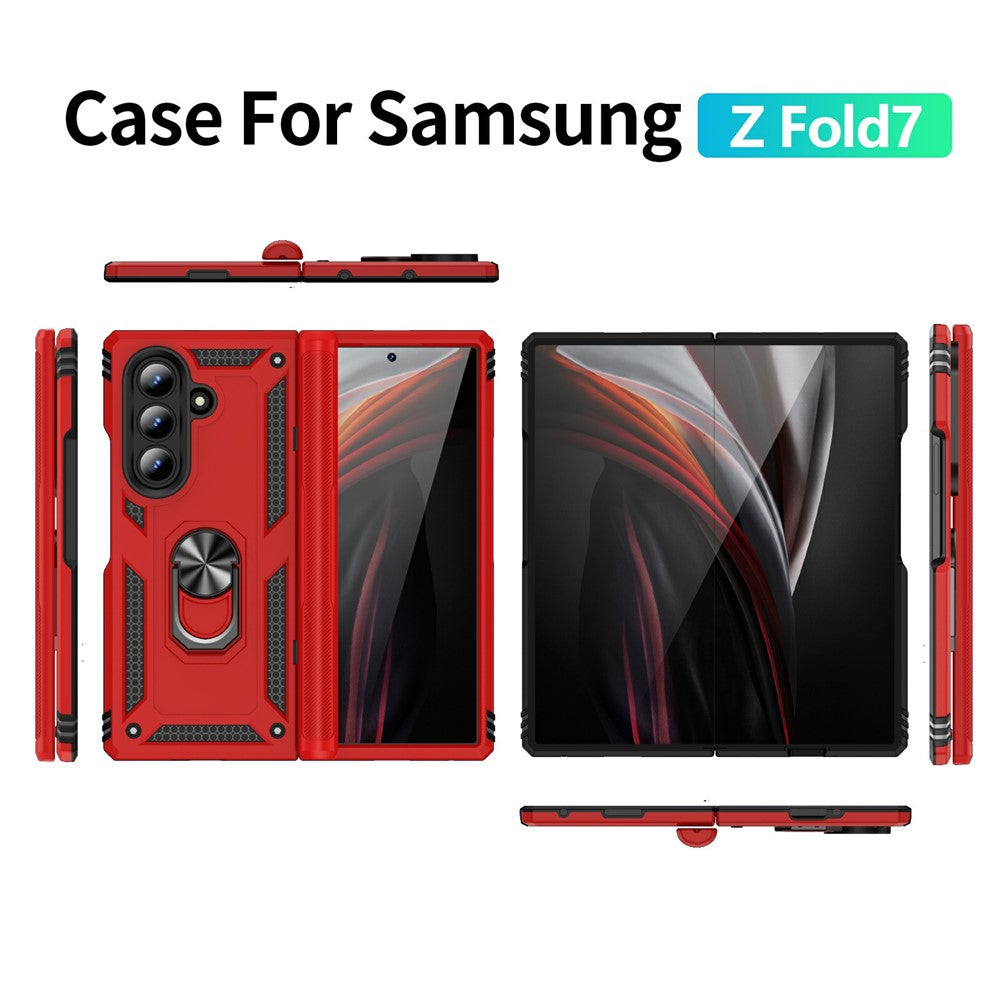 Outdoor Hülle für Samsung Galaxy Z Fold7 TPU PC Hybrid Sergeant Ring Cover Case