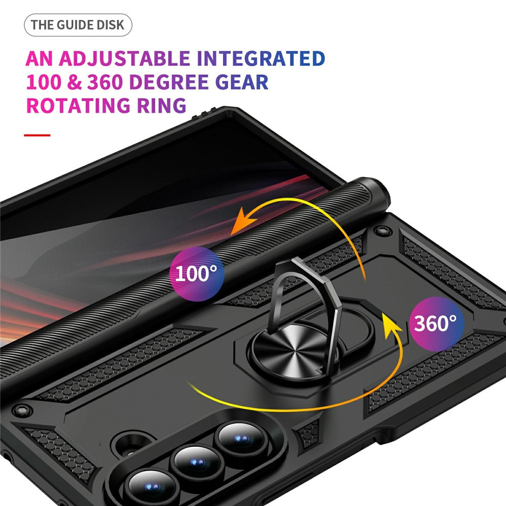 Outdoor Hülle für Samsung Galaxy Z Fold7 TPU PC Hybrid Sergeant Ring Cover Case