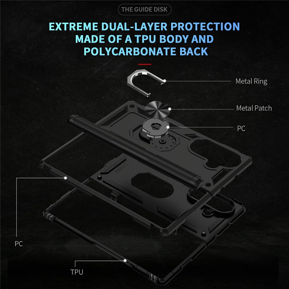 Outdoor Hülle für Samsung Galaxy Z Fold7 TPU PC Hybrid Sergeant Ring Cover Case