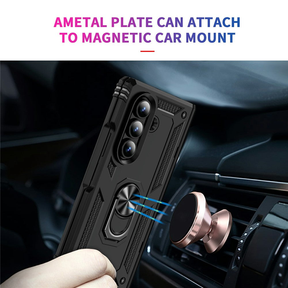 Outdoor Hülle für Samsung Galaxy Z Fold7 TPU PC Hybrid Sergeant Ring Cover Case