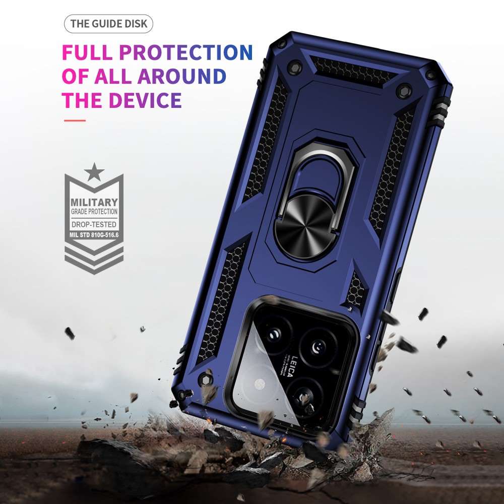 Outdoor Hülle für Xiaomi 14 TPU PC Hybrid Sergeant Armor Ring Schutzcover Case