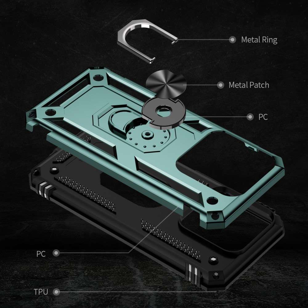 Outdoor Hülle für Xiaomi 14 TPU PC Hybrid Sergeant Armor Ring Schutzcover Case