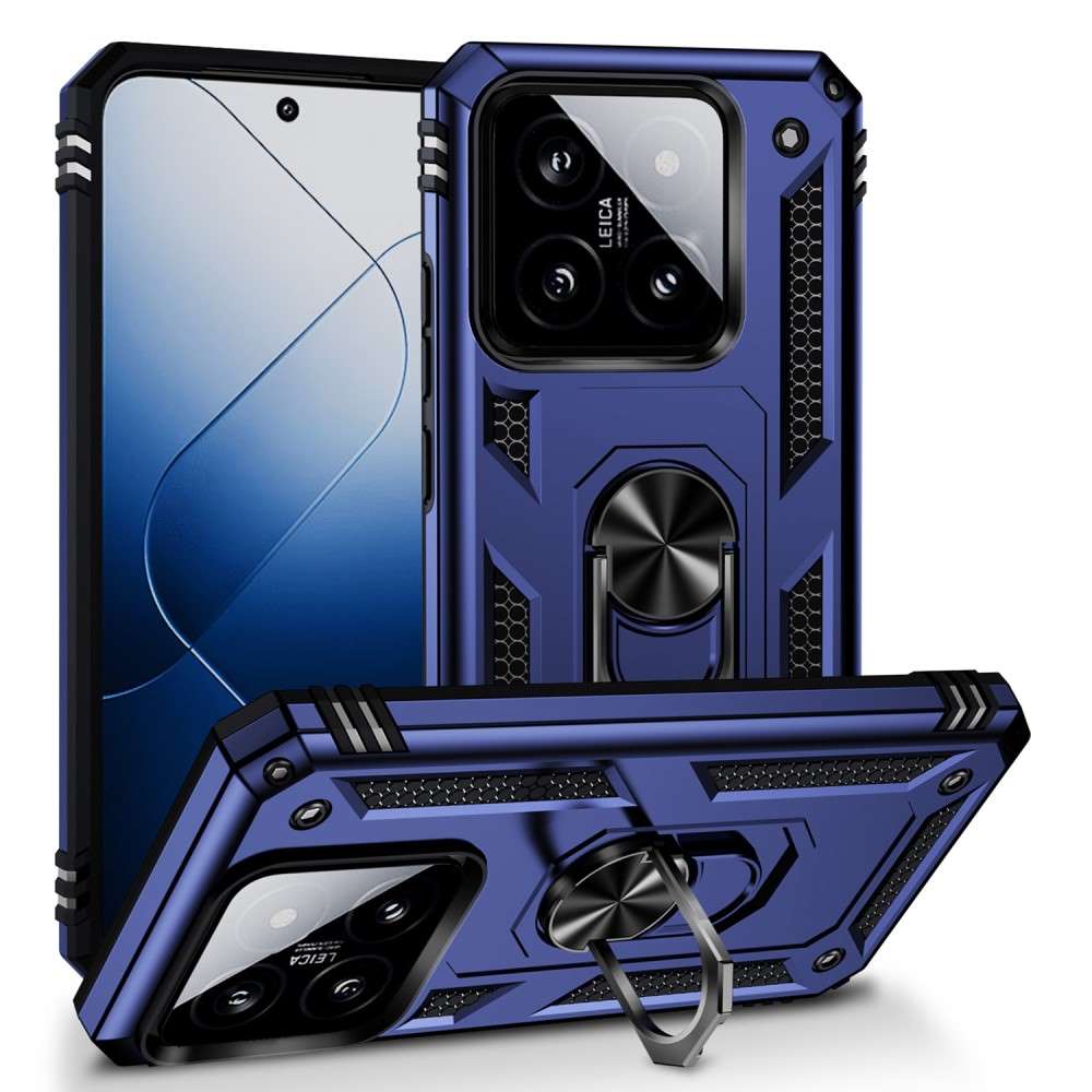 Outdoor Hülle für Xiaomi 14 TPU PC Hybrid Sergeant Armor Ring Schutzcover Case