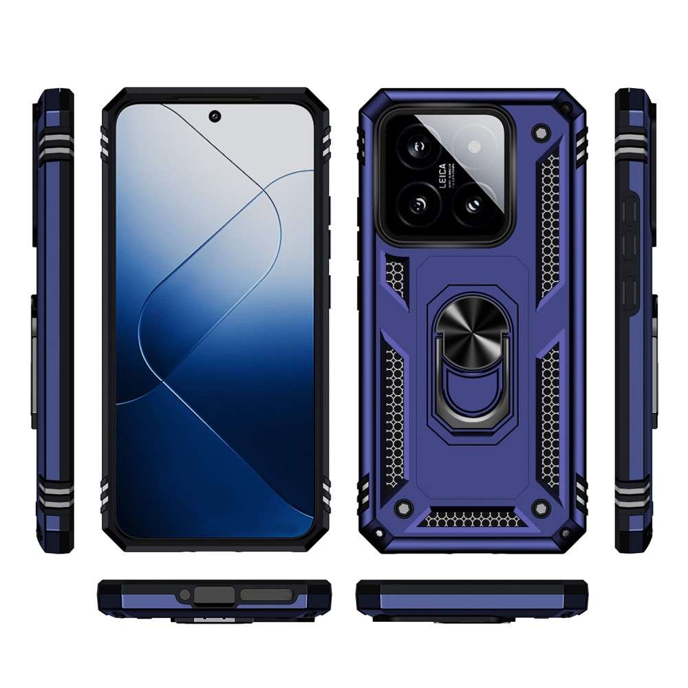 Outdoor Hülle für Xiaomi 14 TPU PC Hybrid Sergeant Armor Ring Schutzcover Case