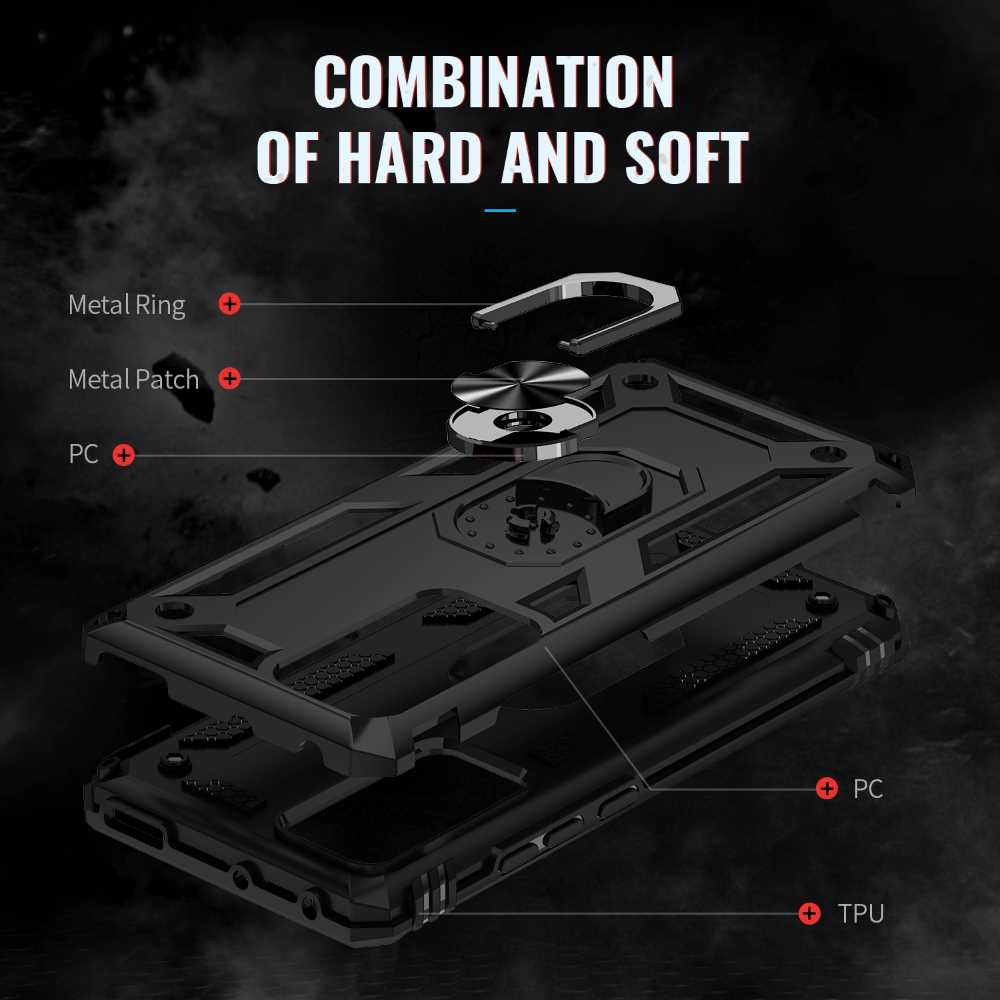 Outdoor Case für XIAOMI 12 12X TPU Hybrid Sergeant Armor Metall Ring Hülle Cover