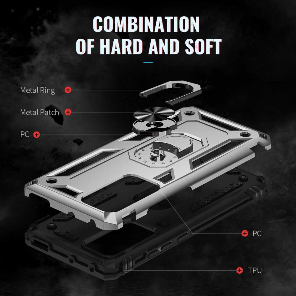 Outdoor Case für XIAOMI 12 12X TPU Hybrid Sergeant Armor Metall Ring Hülle Cover