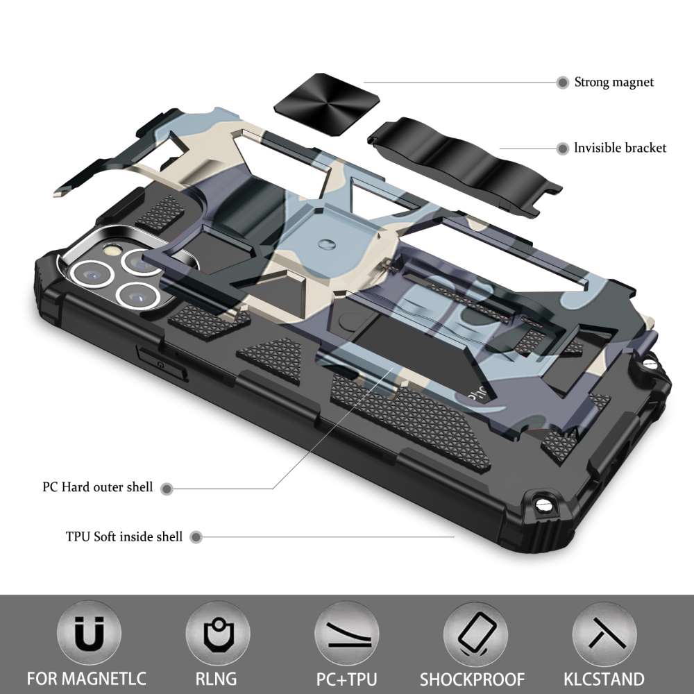 Outdoor Hülle für Apple iPhone 12 | 12 PRO Camouflage Shockproof PC Schutzcover