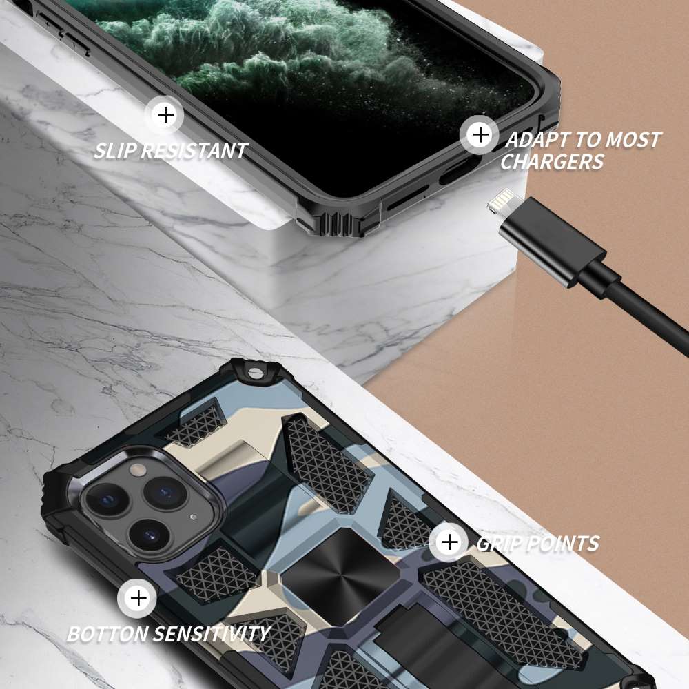 Outdoor Hülle für Apple iPhone 11 Camouflage Shockproof Schutz Cover Armor Kick