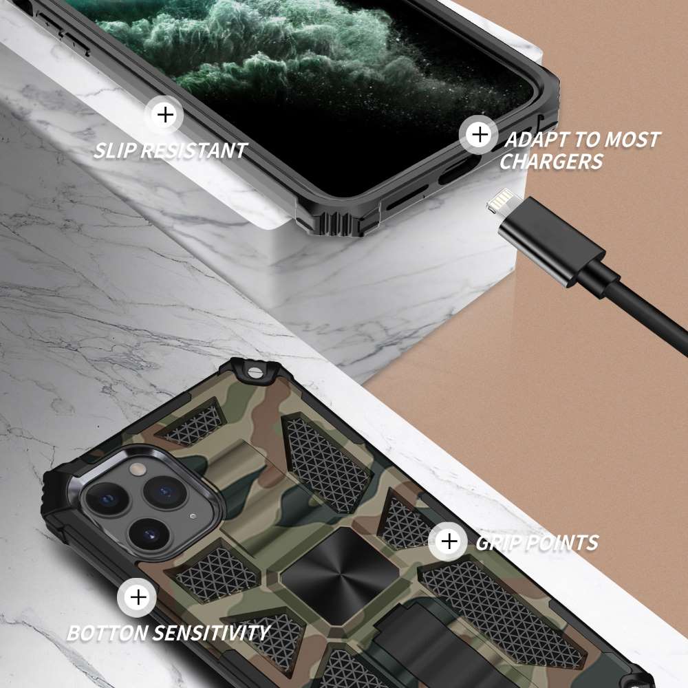 Outdoor Hülle für Apple iPhone 11 Camouflage Shockproof Schutz Cover Armor Kick