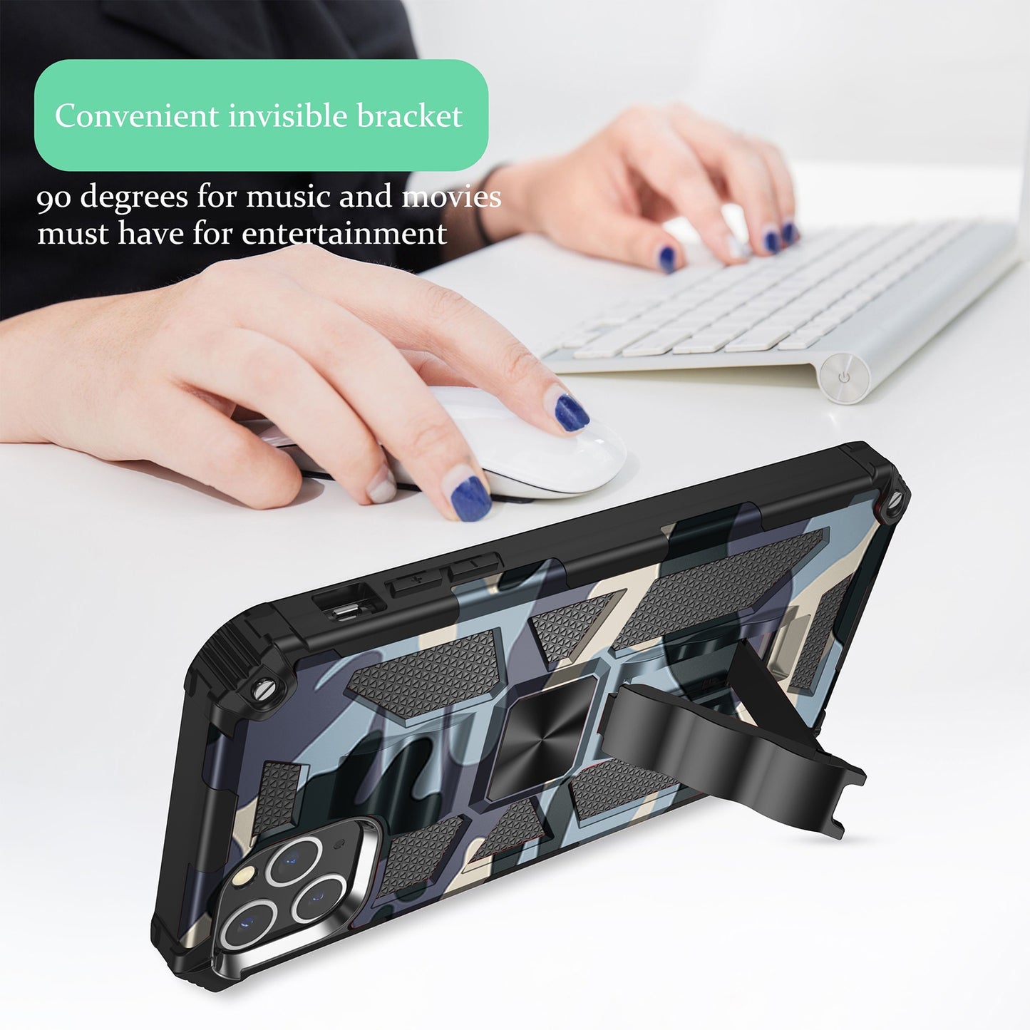 Outdoor Hülle für Apple iPhone 11 PRO MAX Camouflage Shockproof PC Schutzcover