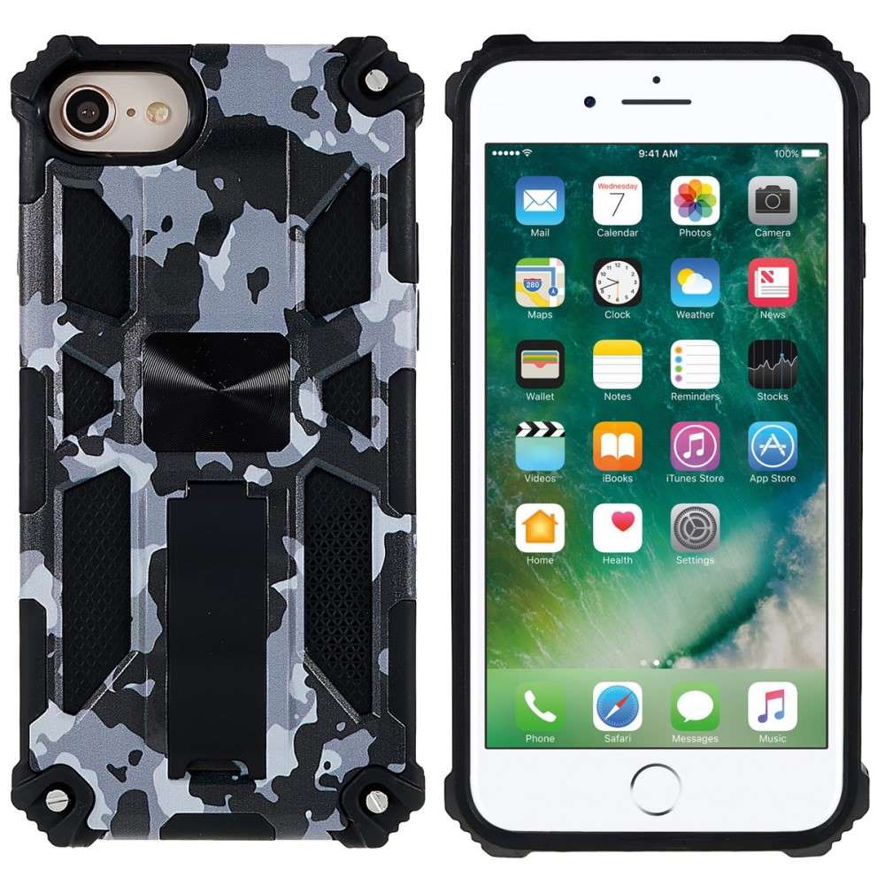Outdoor Hülle für Apple iPhone SE 2020 2022 Camouflage Shockproof PC Schutzcover