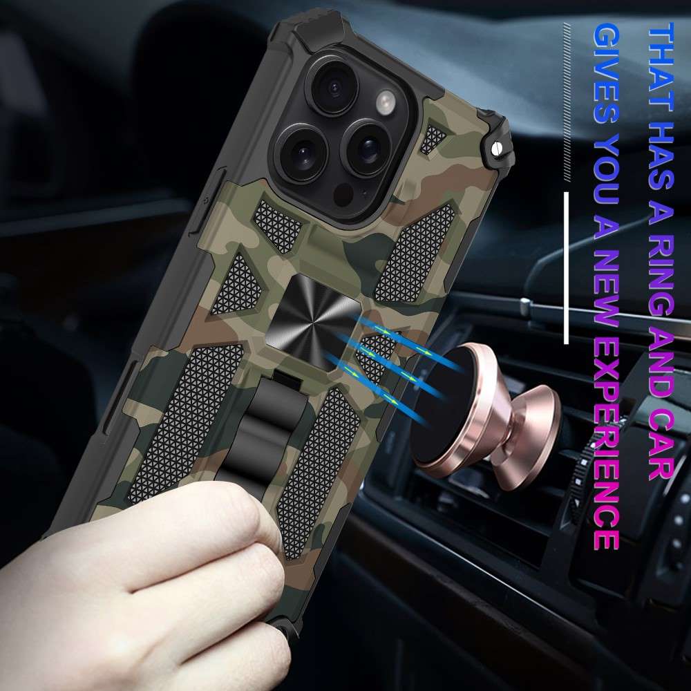 Outdoor Hülle für Apple iPhone 16 PRO MAX Camouflage Shockproof PC Schutzcover