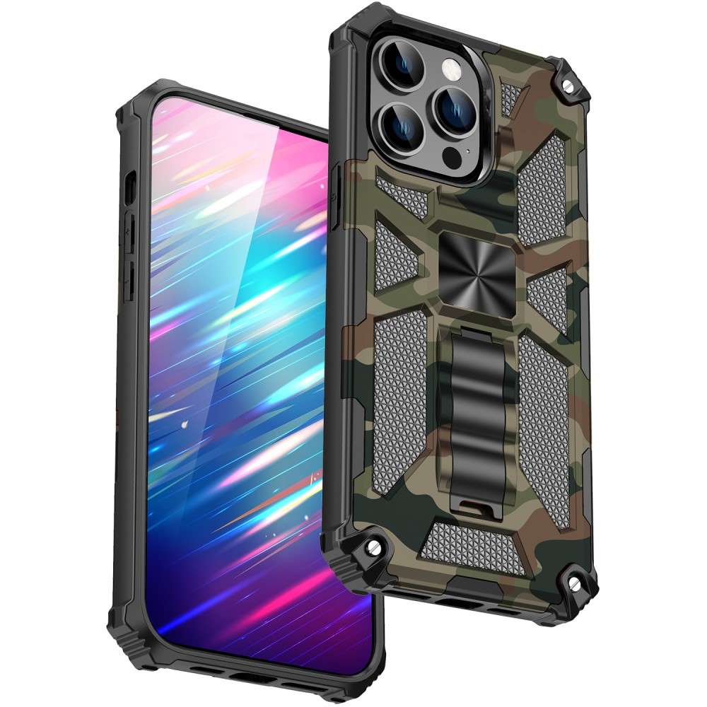 Outdoor Hülle für Apple iPhone 15 PRO MAX Camouflage Shockproof PC Schutzcover