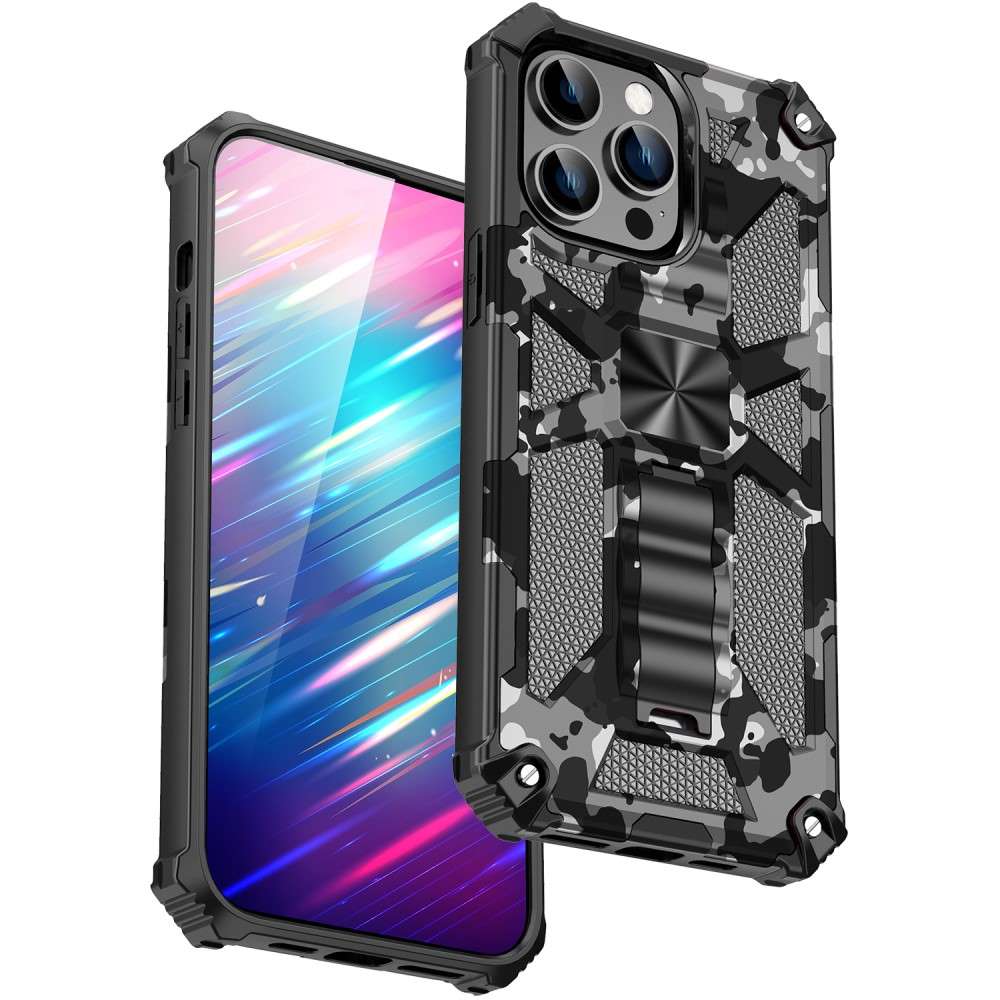 Outdoor Hülle für Apple iPhone 15 PRO Camouflage Shockproof Schutz Armor Cover