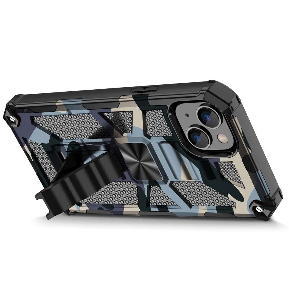 Outdoor Hülle für Apple iPhone 15 Camouflage Shockproof Schutz Cover Armor Kick