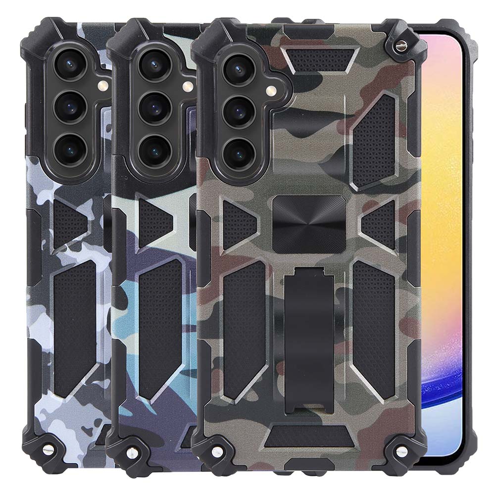 Outdoor Hülle für Samsung Galaxy A25 Camouflage Shockproof Schutz Armor Cover