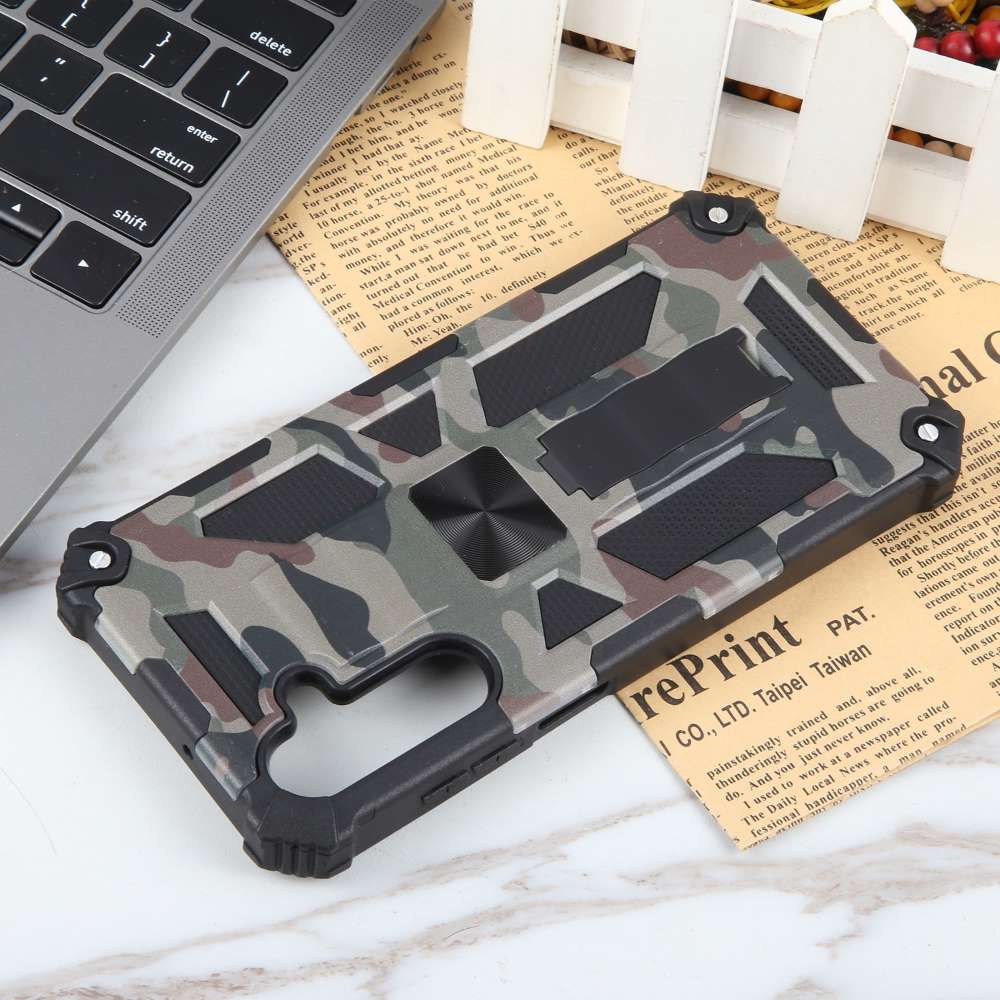 Outdoor Hülle für Samsung Galaxy A25 Camouflage Shockproof Schutz Armor Cover