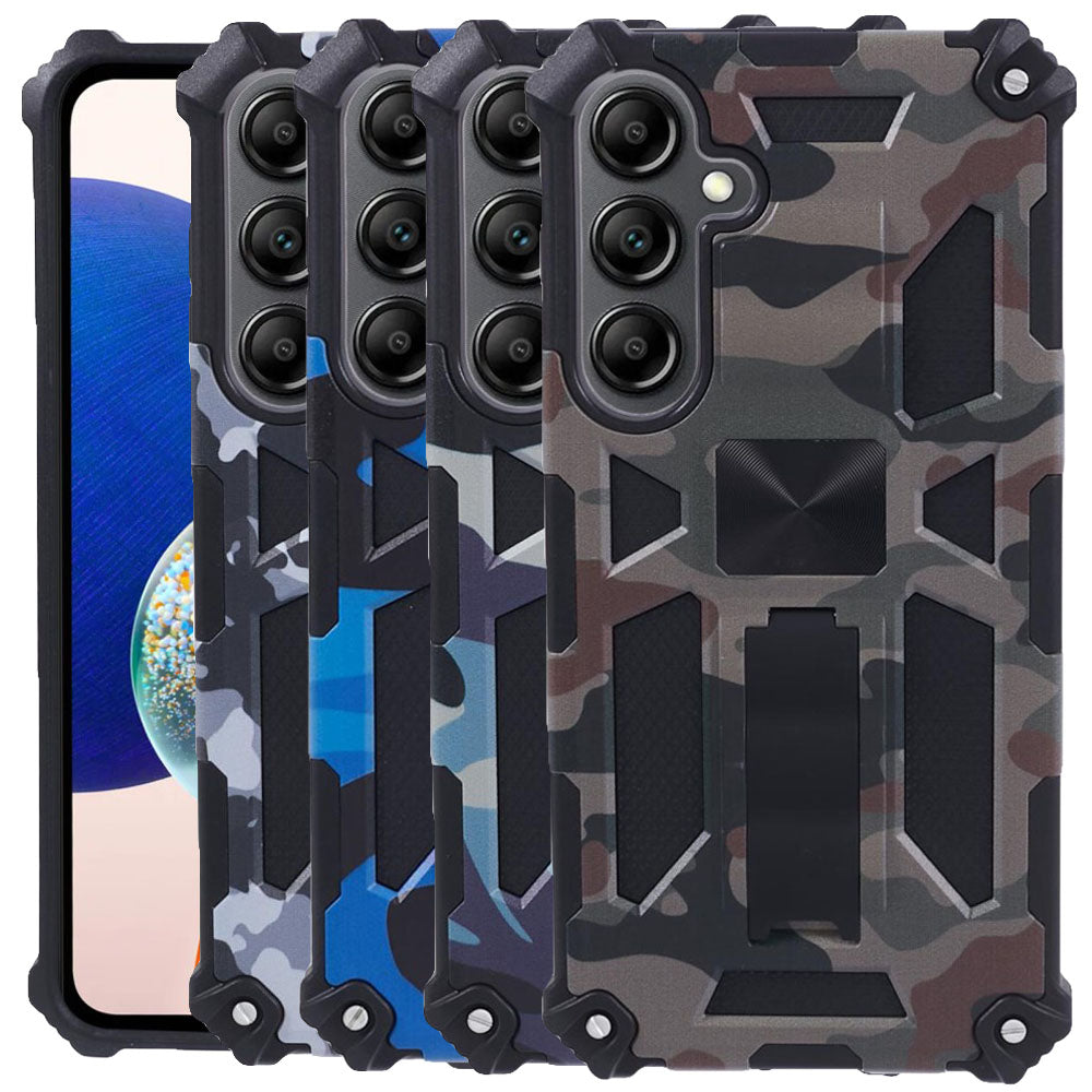 Outdoor Hülle für Samsung Galaxy S24 FE Camouflage Shockproof Schutz Armor Cover