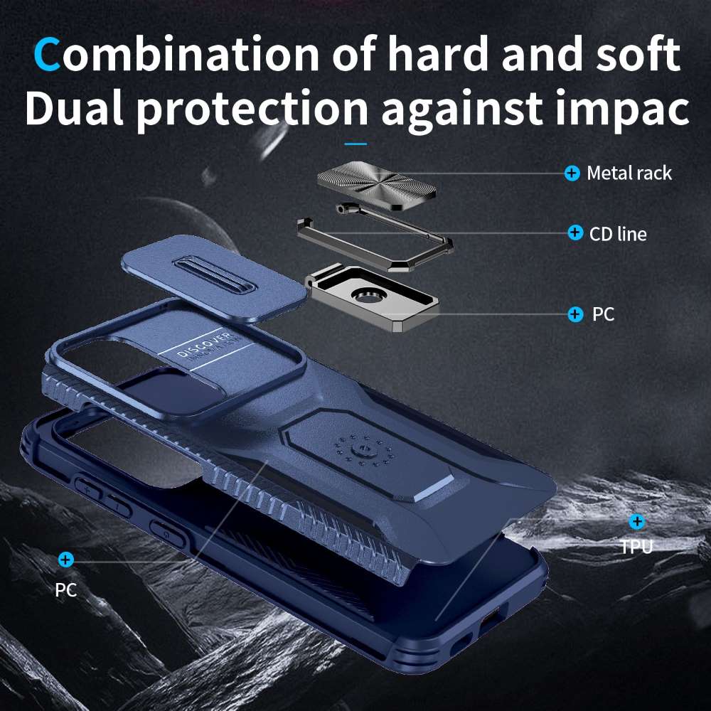 Outdoor Hülle für Samsung Galaxy S24 Camshield Holder Schutz Cover Ring Ständer