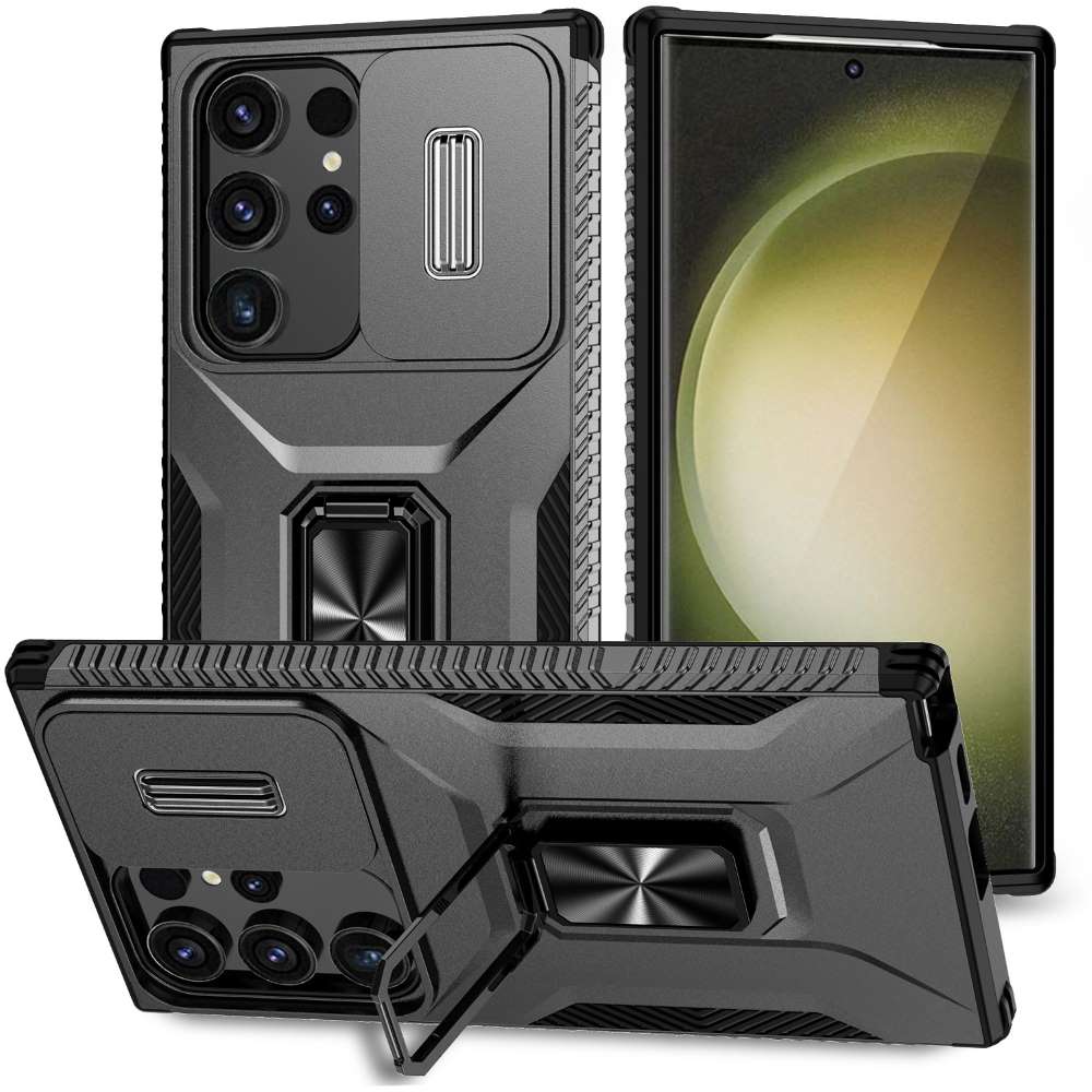 Outdoor Hülle für Samsung Galaxy S24 ULTRA Camshield Holder Schutz Cover Ständer