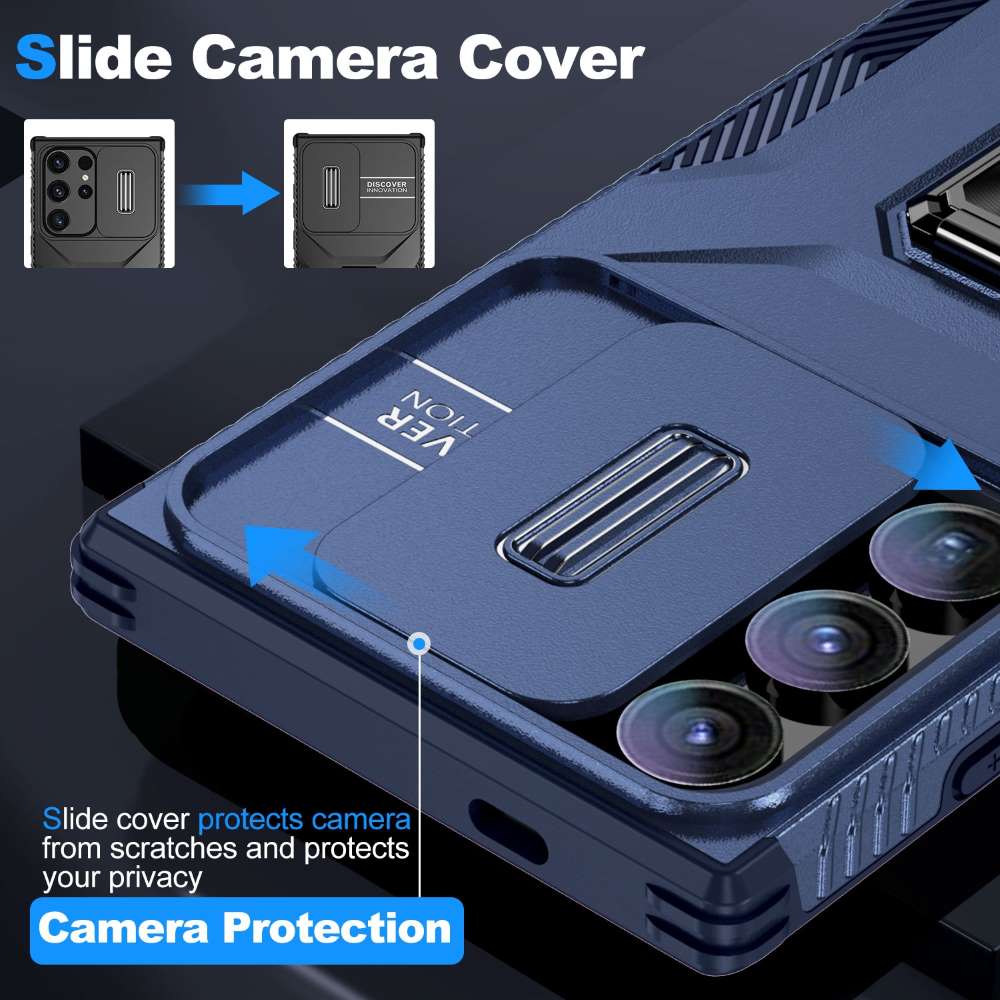Outdoor Hülle für Samsung Galaxy S24 ULTRA Camshield Holder Schutz Cover Ständer