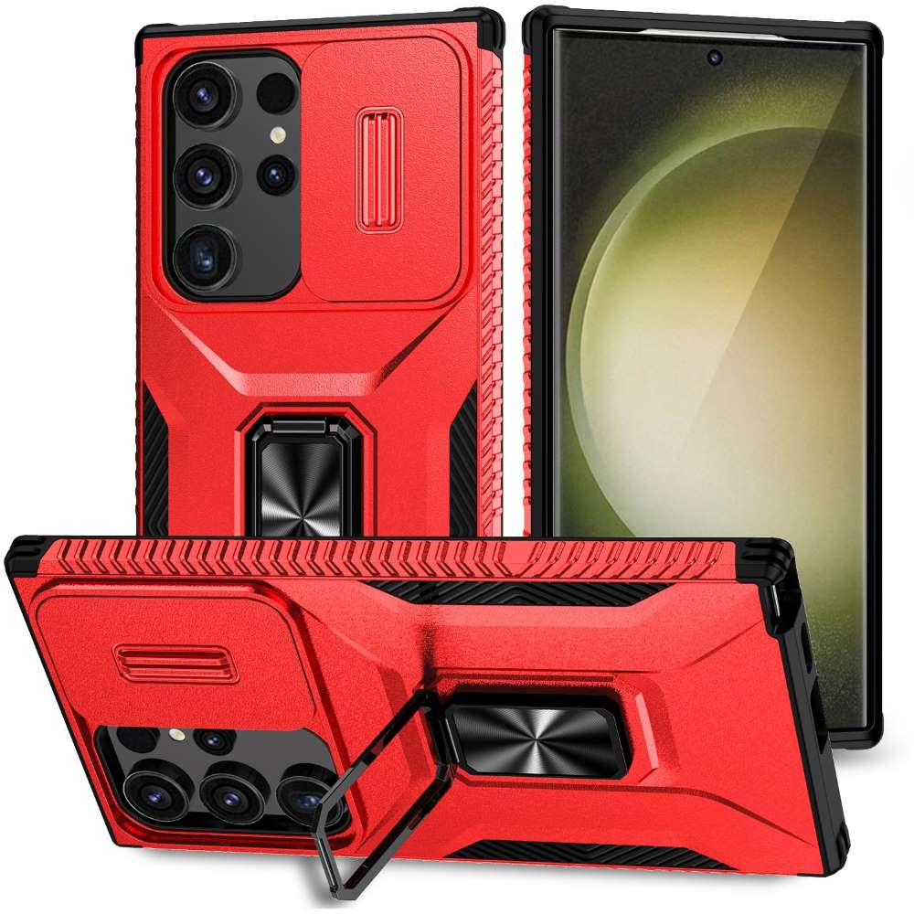 Outdoor Hülle für Samsung Galaxy S24 ULTRA Camshield Holder Schutz Cover Ständer