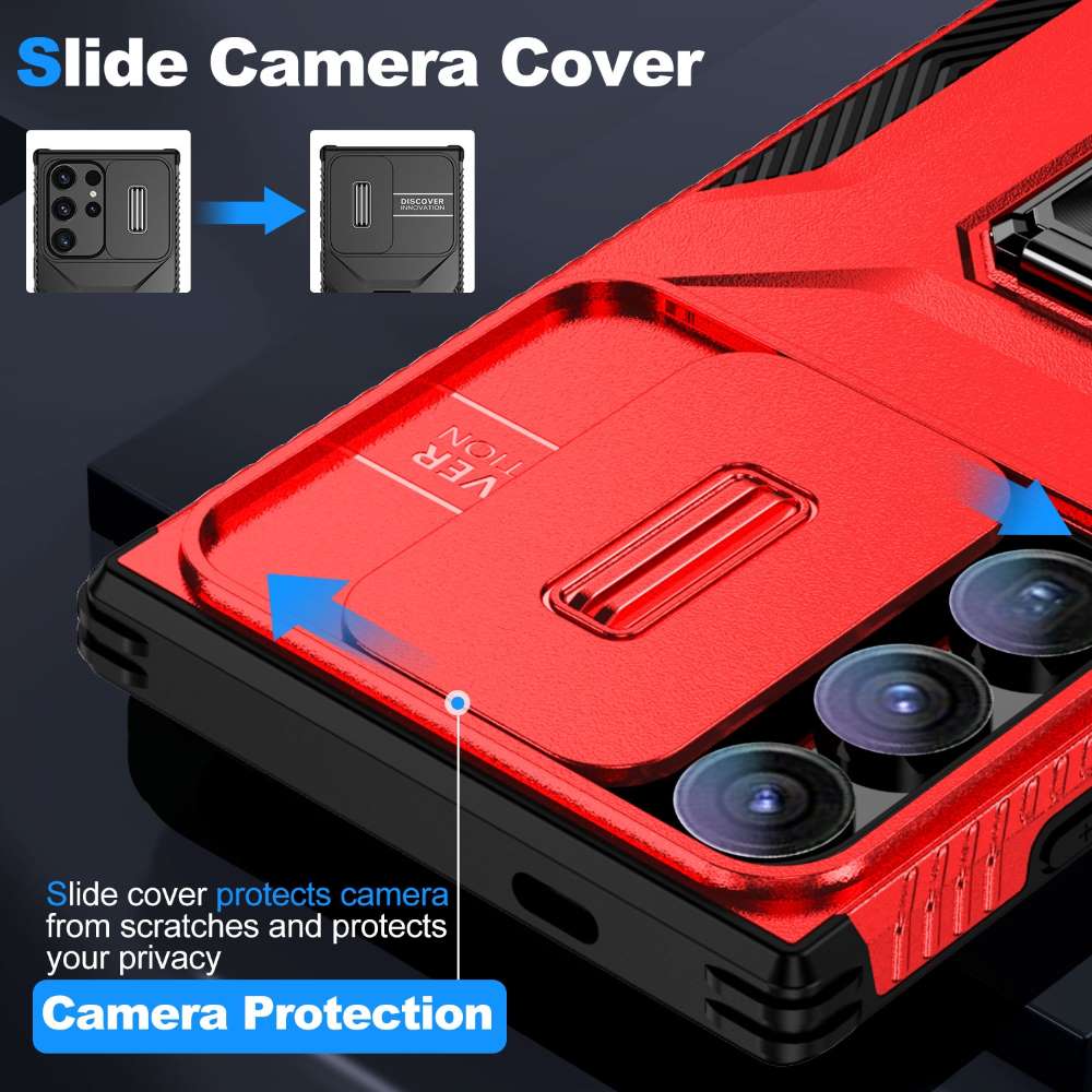 Outdoor Hülle für Samsung Galaxy S24 ULTRA Camshield Holder Schutz Cover Ständer