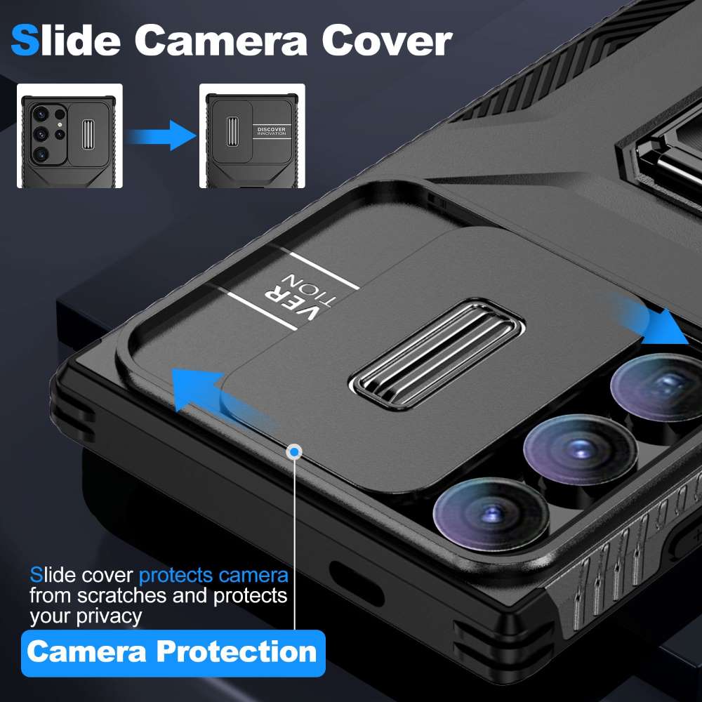 Outdoor Hülle für Samsung Galaxy S24 ULTRA Camshield Holder Schutz Cover Ständer