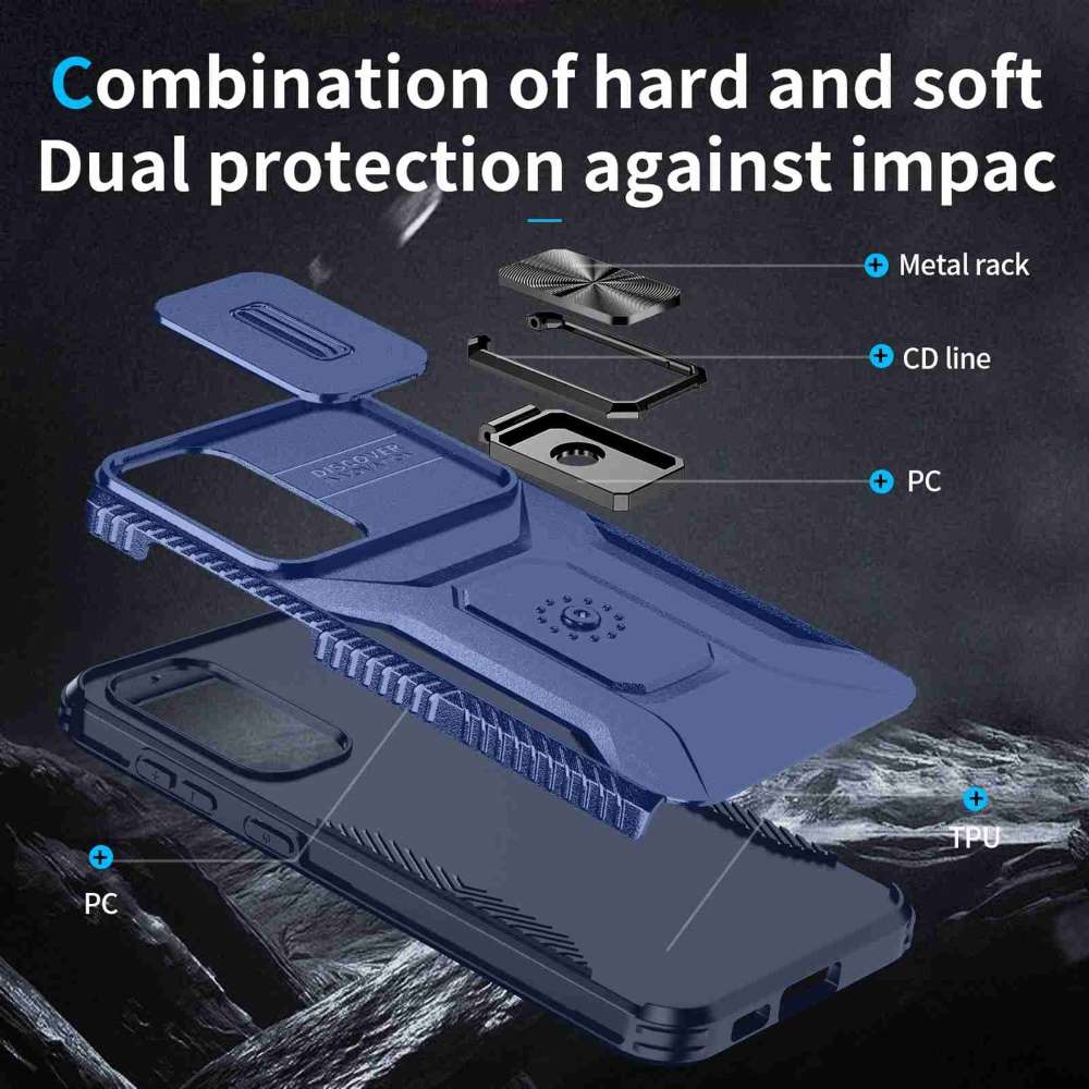 Outdoor Hülle für Samsung Galaxy S23 PLUS Camshield Holder Schutz Cover Ständer