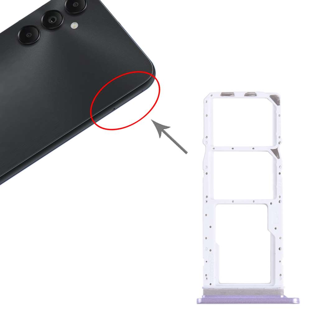 Dual Sim Tray für Samsung Galaxy A05s Kartenhalter Fach Schlitten SD Card Slot