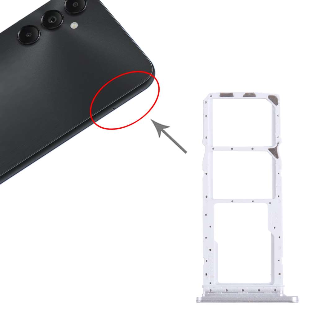 Dual Sim Tray für Samsung Galaxy A05s Kartenhalter Fach Schlitten SD Card Slot