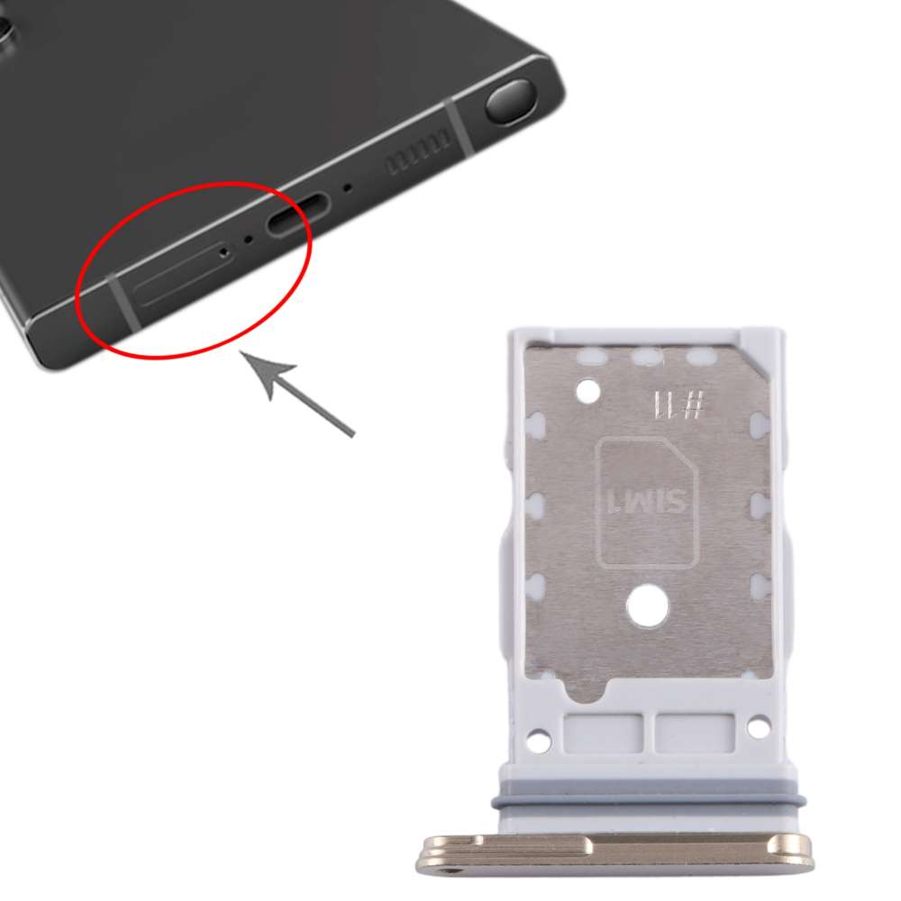 Dual Sim Tray für Samsung Galaxy S24 ULTRA Kartenhalter Fach Schlitten Holder