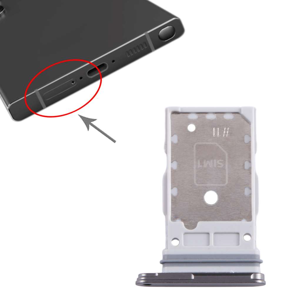 Dual Sim Tray für Samsung Galaxy S24 ULTRA Kartenhalter Fach Schlitten Holder