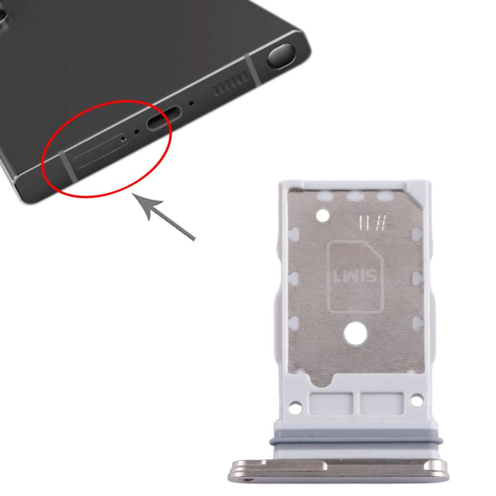 Dual Sim Tray für Samsung Galaxy S24 ULTRA Kartenhalter Fach Schlitten Holder