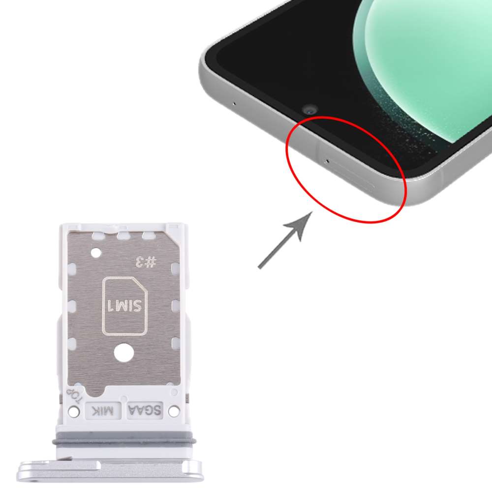 Dual Sim Tray für Samsung Galaxy S23 FE Karten Halter Fach Schlitten Slot Holder