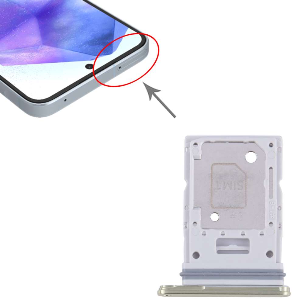 Dual Sim Tray für Samsung Galaxy A55 Karten Halter Fach Schlitten Adapter Holder