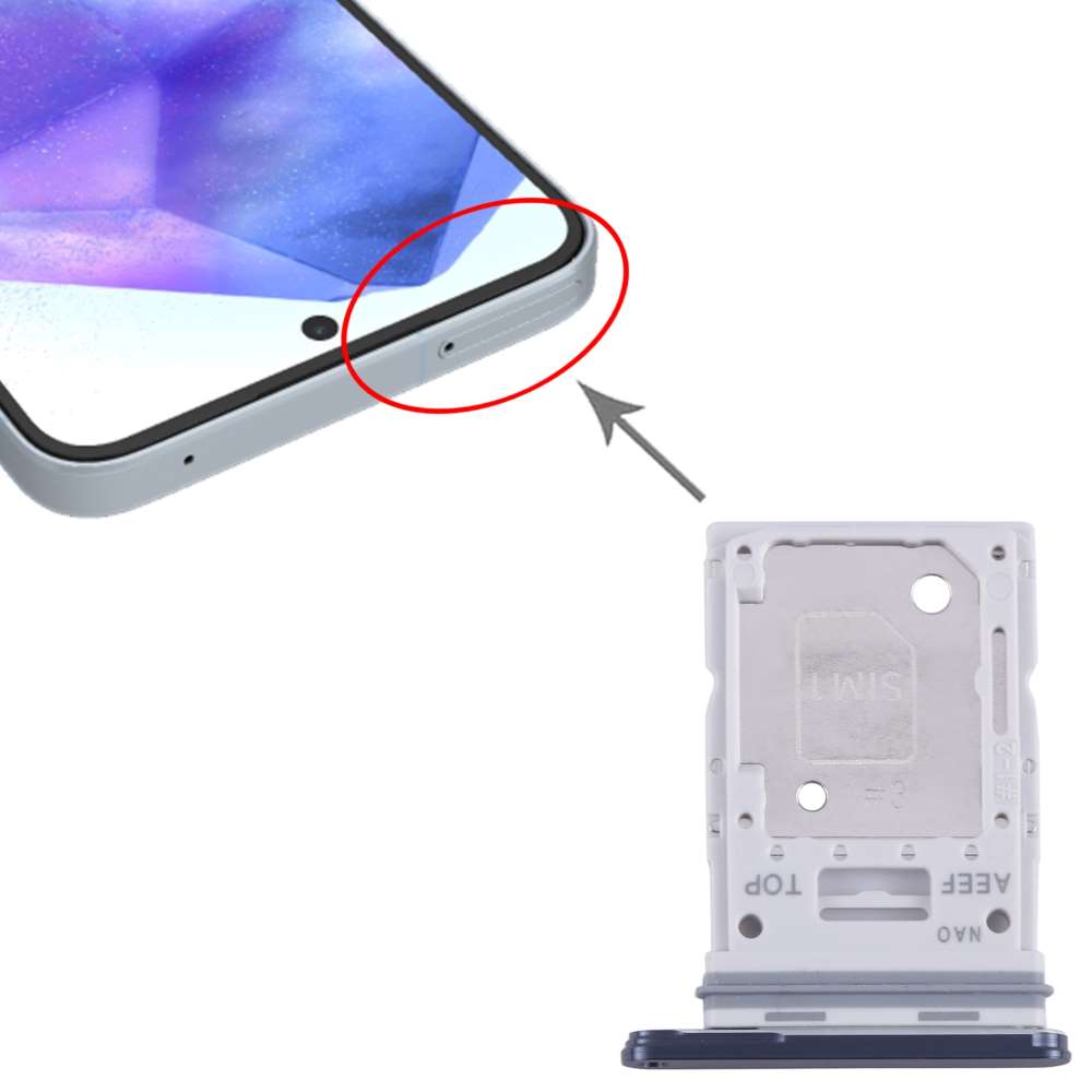 Dual Sim Tray für Samsung Galaxy A55 Karten Halter Fach Schlitten Adapter Holder